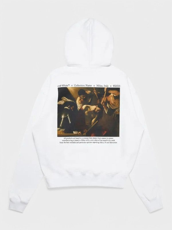 Off - White Caravaggio The Crowning With Thorns Hoodie White/Multi - Supplied FashionOFF WHITE