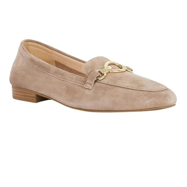 Dune London Womens/Ladies Lo Gladia Leather Loafers - Taupe - 