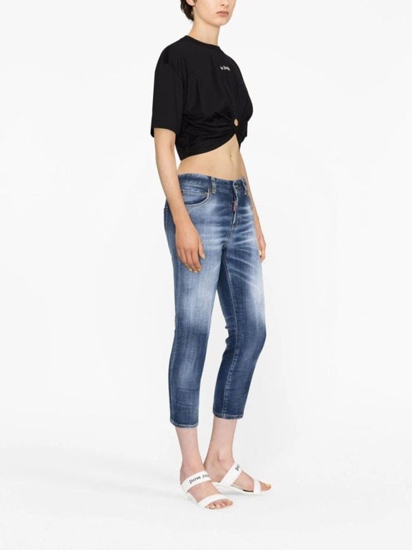 Palm Angels Classic Logo Ring Tee Black - Supplied FashionPALM ANGELS