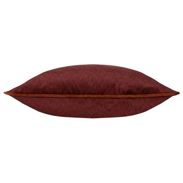 Paoletti Torto Velvet Rectangular Cushion Cover - Marsala/Russet