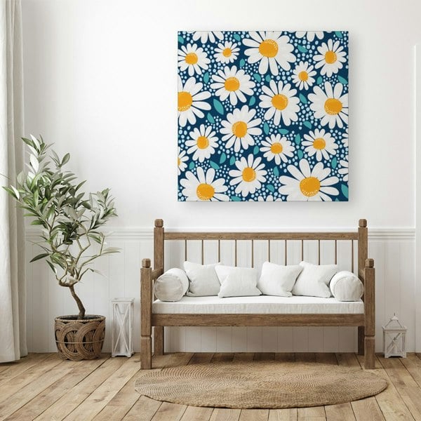 Warren Reed Camomile Flowers Canvas