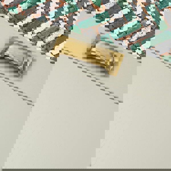 Handle & Home Satin Brass Round Knobs & Cup With Backplate