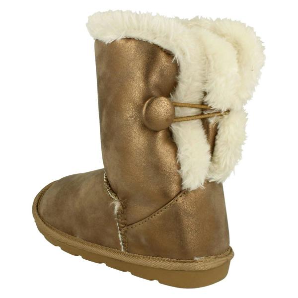 Spot On Girls Spot On Faux Fur Lined Winter Boots