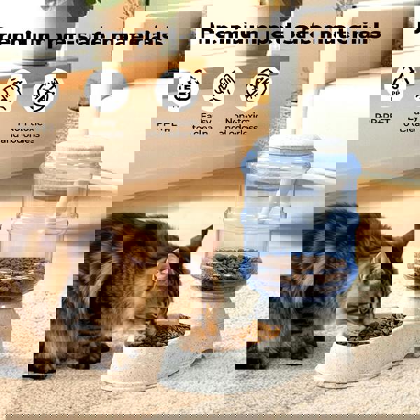 Skylos Automatic Pet Food Feeder 3.5L Plastic Dispenser Station for Cat and Dog