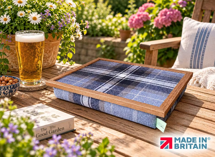 Made in the Mill Luxury Beagle Lap Tray With Cushion Bean Bag Base