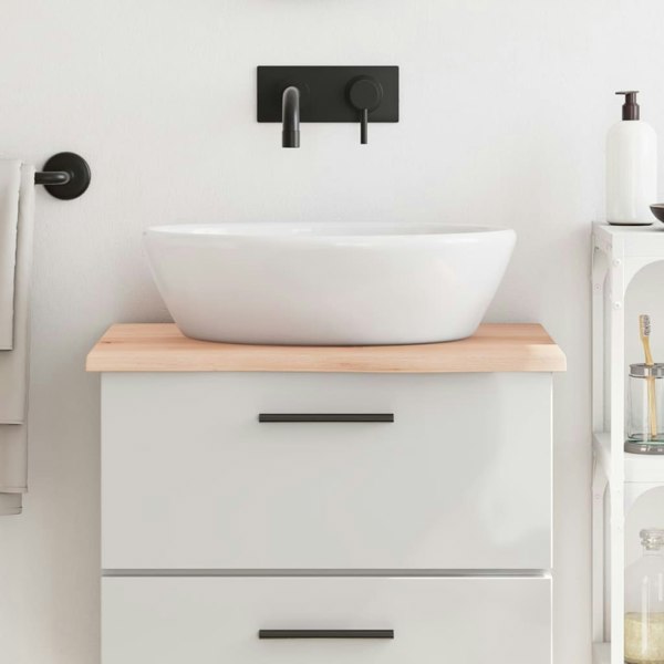 Berkfield Bathroom Countertop 60x60x2 cm Untreated Solid Wood