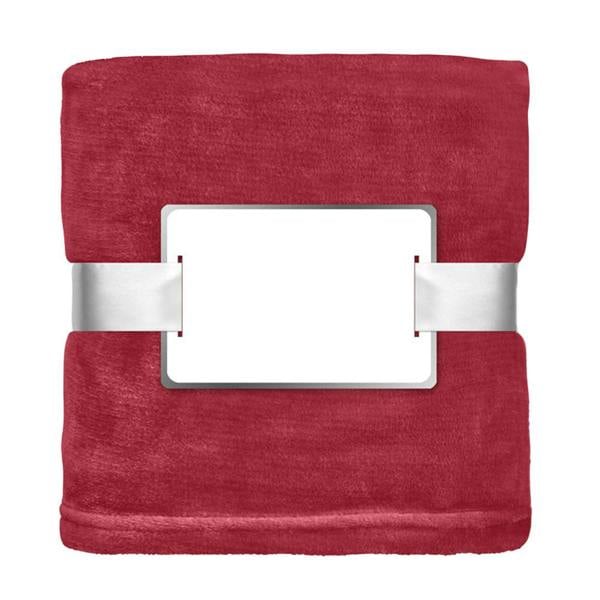MidOcean Davos Flannel Blanket - Burgundy - 