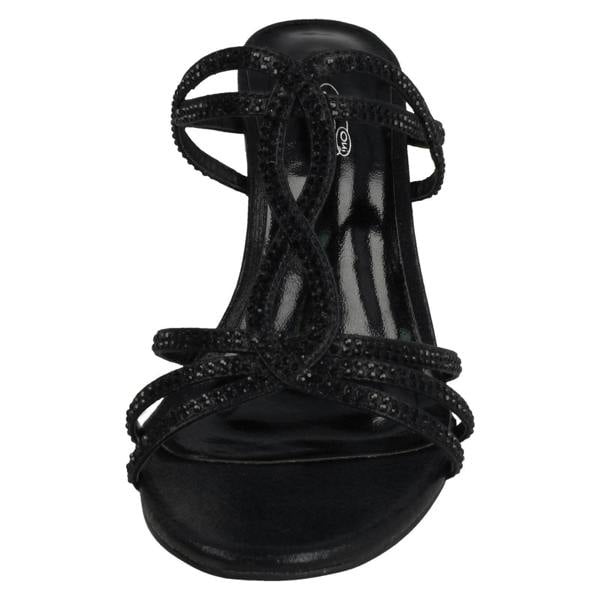 Anne Michelle Ladies Anne Michelle Slip On Mid Heel Sandal