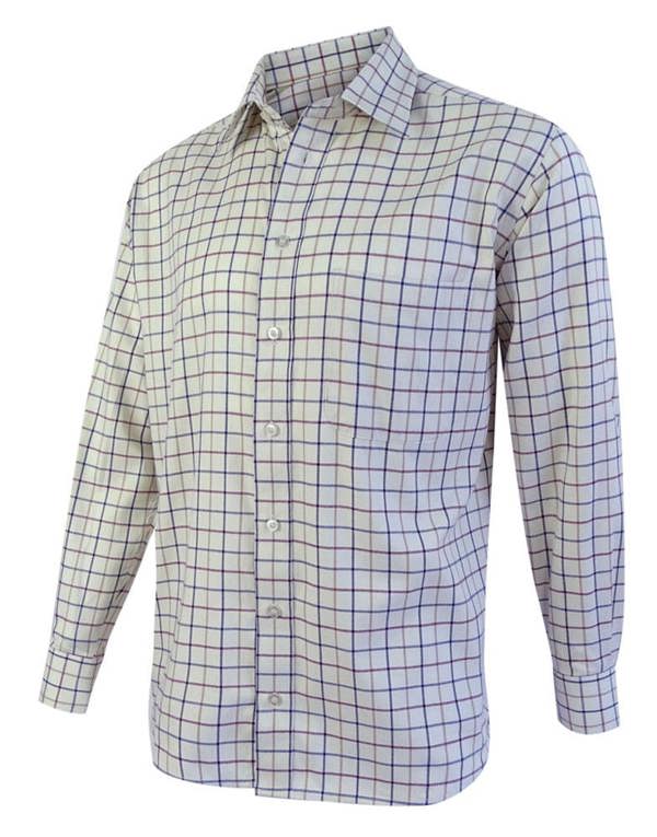 Mens Hoggs of Fife Tattersall Shirt made from 100% cotton fabric