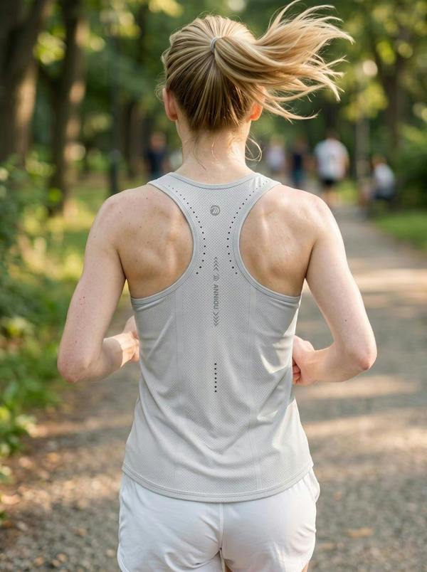 Anniou Seamless Antibacterial Running Tank Top