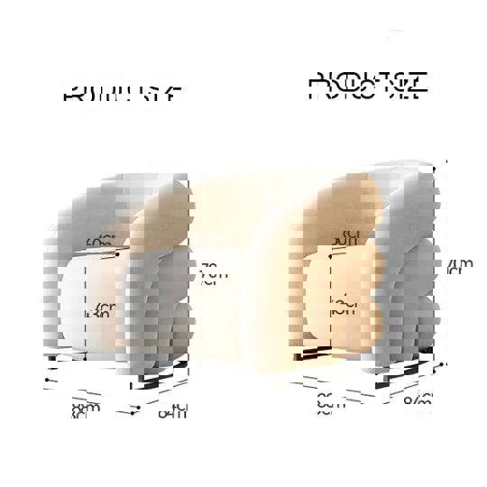 Classic U18 Armchair, White Velvet-Ritconcept-Rit Concept