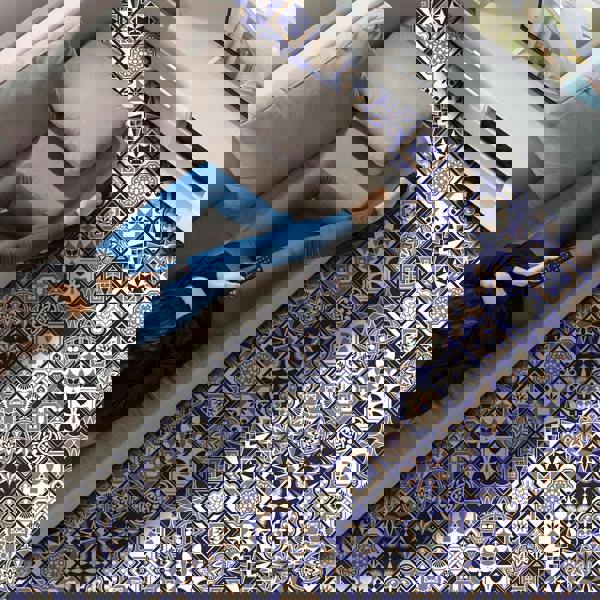 WFS6007 - Royal Tiles Floor Sticker 120cm x 60 cm