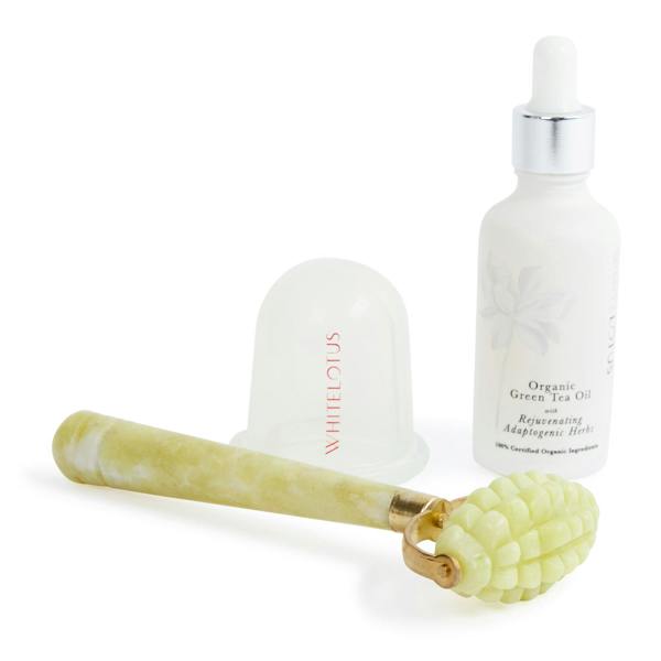 White Lotus Beauty Jade Roller Stretch Mark & Cellulite Kit