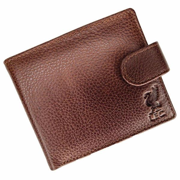 Liverpool FC Premium Brown Leather Wallet, Purses & Wallets, Sports, Gift