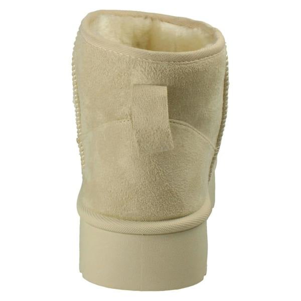 Spot On Ladies Spot On Wide Fit Ankle Boot Slippers F4472
