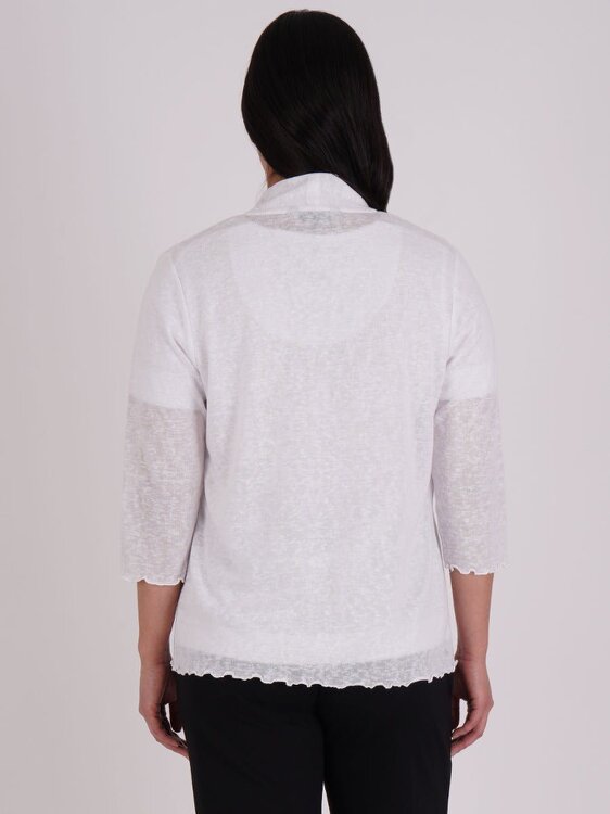 PennyPlain Cardi 3qs - White