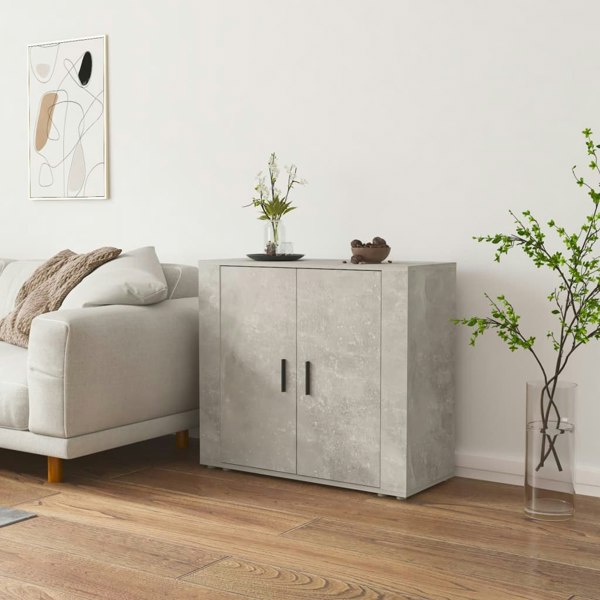 Berkfield Sideboard Concrete Grey 80x33x70 cm Engineered Wood