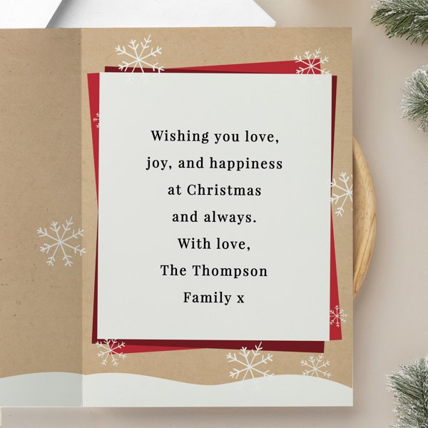 Personalised Memento Company Personalised Photo Upload Pack of 10 Gonk Christmas Cards