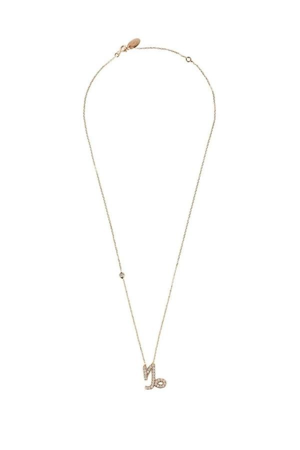 Zodiac Star Sign Pendant Necklace Rose Gold Capricorn - LATELITA Necklaces
