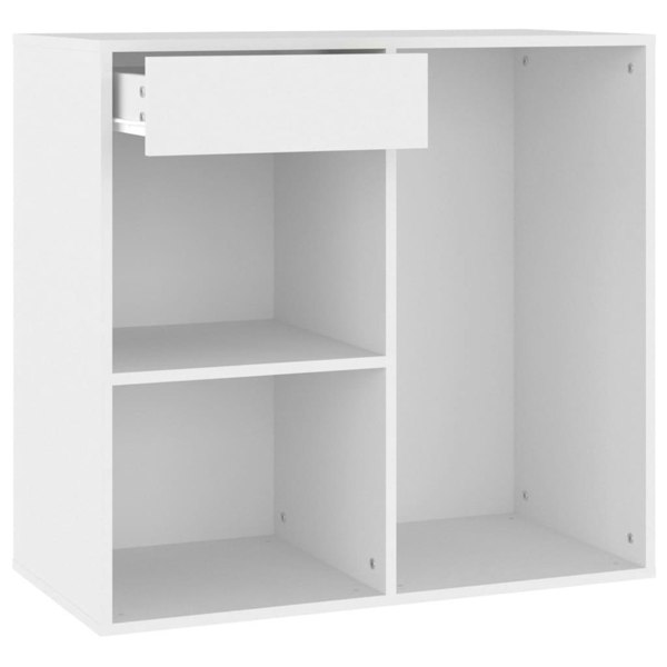 Berkfield Cosmetic Cabinet White 80x40x75 cm Engineered Wood