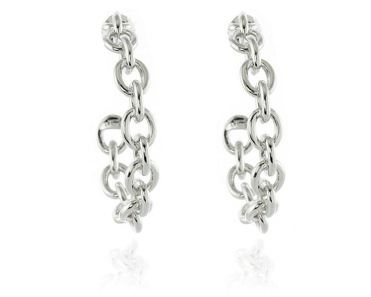 Cachet London Oleta Silver Hoop Earrings