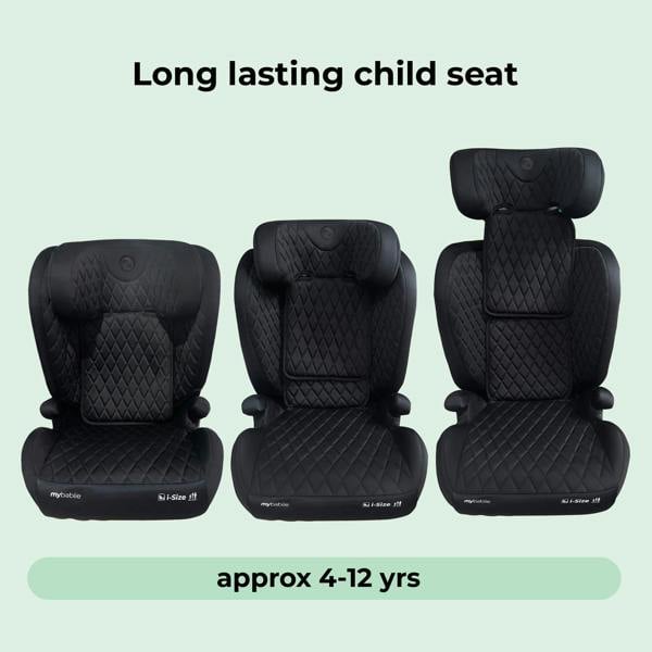 MBCS23 i-Size (100-150cm) High Back Booster Car Seat - Billie Faiers Quilted Black