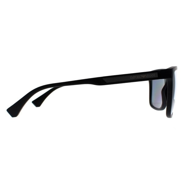 Emporio Armani Sunglasses EA4047 506381 Rubber Black Grey Polarized