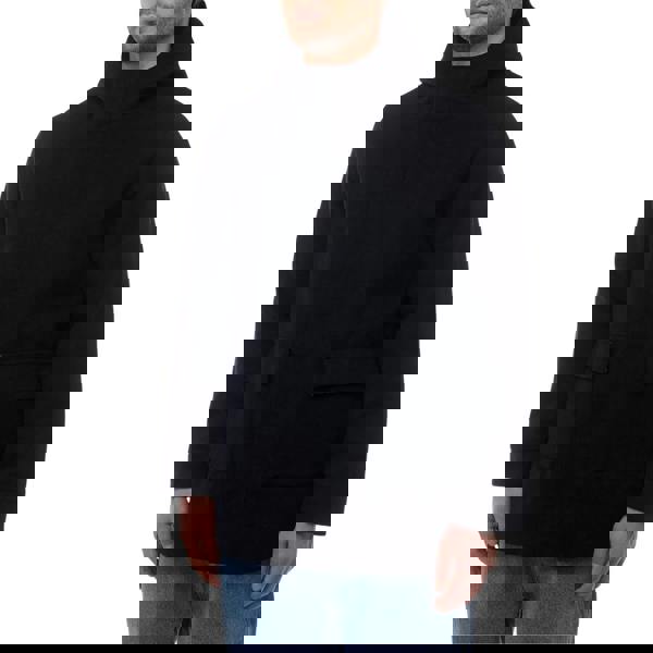 Aquascutum Active Wool Hooded Active Coat Navy L