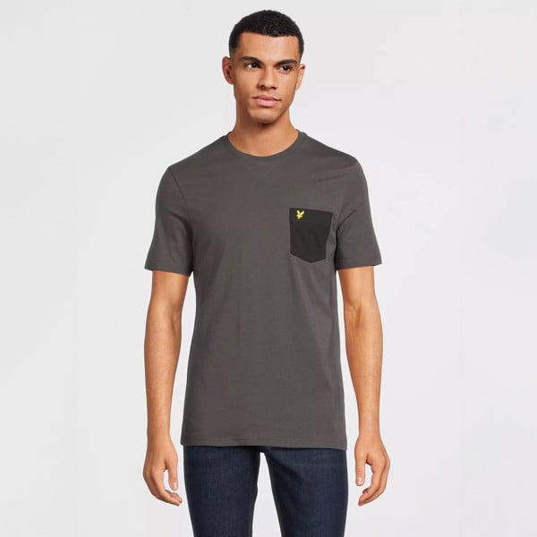 Lyle & Scott Contrast Pocket T-Shirt - Dark Grey