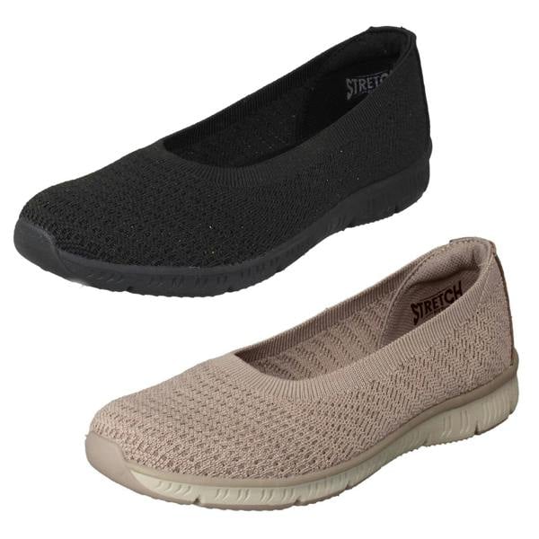 Skechers Ladies Skechers Vegan Memory Foam Slip On Shoes Wonderstruck 100360