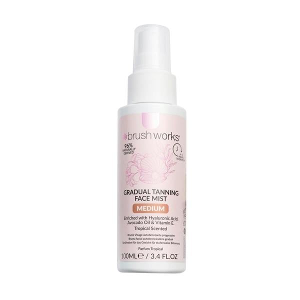 Brushworks Gradual Tanning Face Mist - Medium 100ml