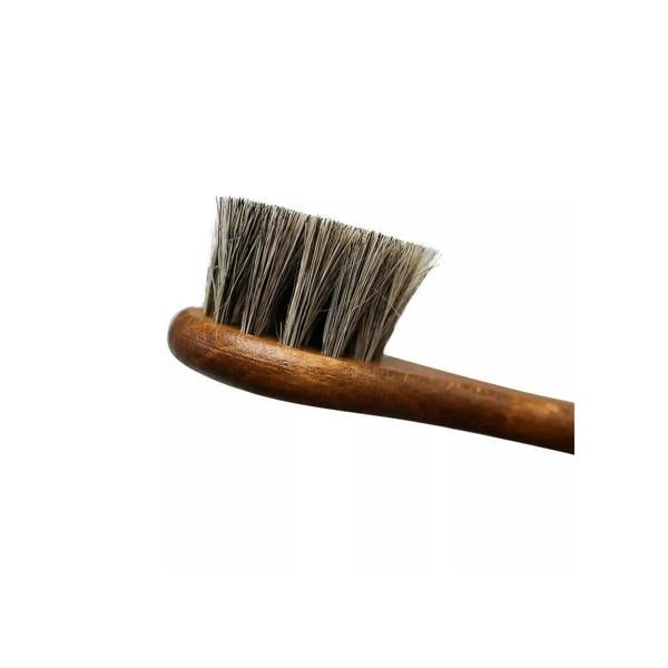 BIRCH Horsehair Dauber Brush - For Applying Shoe Polish and Cream 15cm
