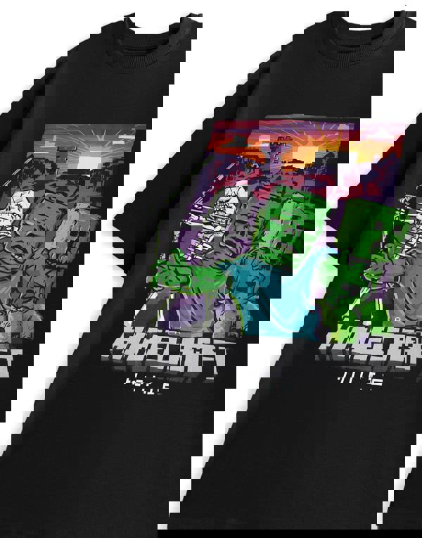 Minecraft Mens Black Zombie Short Sleeved T-Shirt