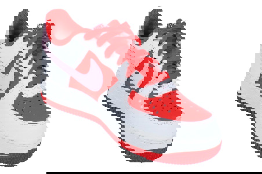 Nike Air Force 1 BG Trainers Hv5165  121 - Summit White Pink Foam 121 - Photo 3