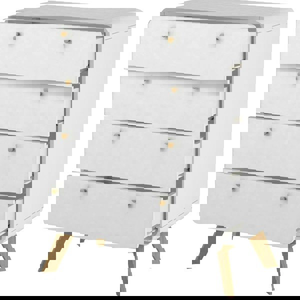 Dorel Home Cassie Chest with 4DR White White