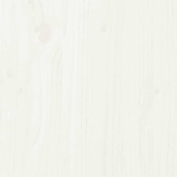 Berkfield Bed Frame White Solid Wood Pine 120x200 cm