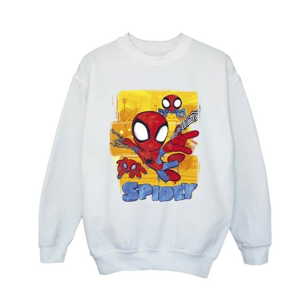 Marvel Boys Spidey And His Amazing Friends Flying Sweatshirt - White