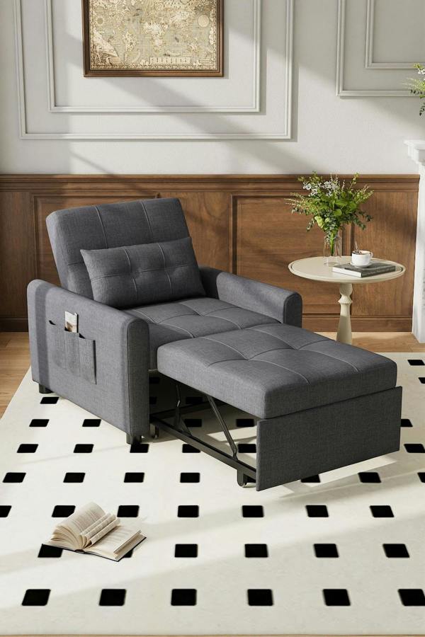 Three-in-One Versatile Single Sofa Bed with Pillow