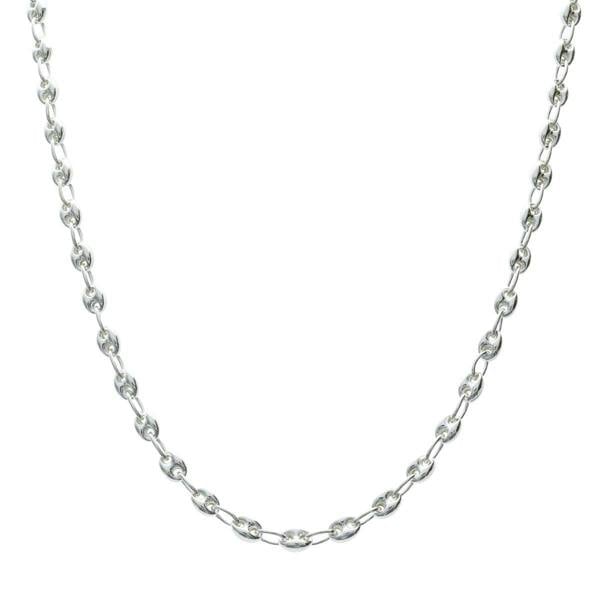 Sterling Silver 5mm Coffee Bean Chain - Love Silver Jewellery