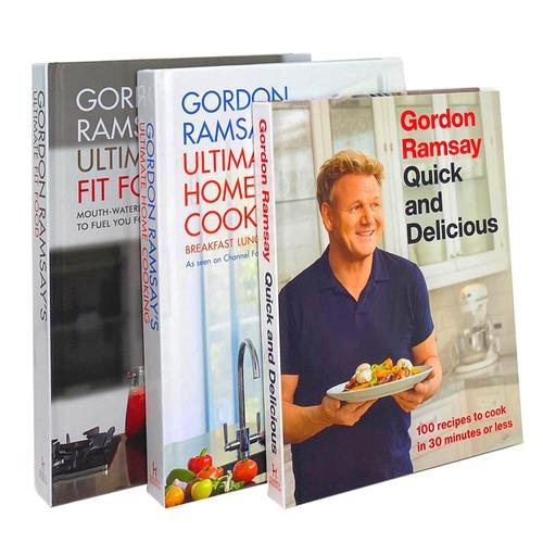 Gordon Ramsay Ultimate Fit Food, Ultimate Home Cooking, Quick & Delicious 3 Books Collection Set