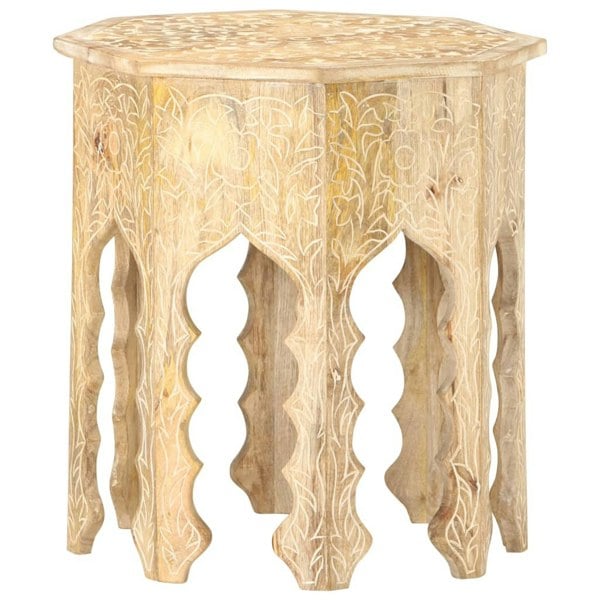 Berkfield Side Table �_�”�_48 cm Solid Mango Wood
