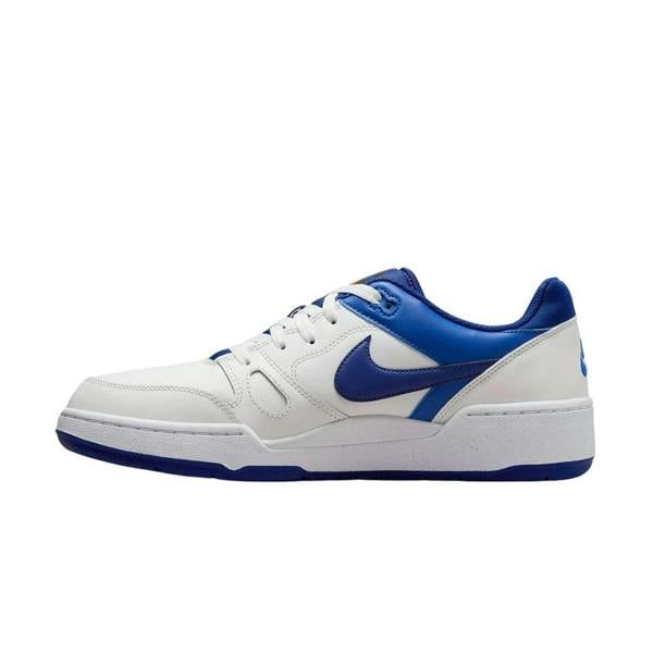 Nike Mens Full Force Leather Low Trainers - Royal Blue/White - 
