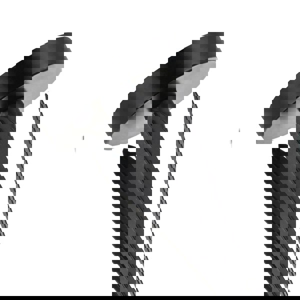 Traditional 3-Arm Ceiling Light in Matte Black with Metal Leaves Image 3