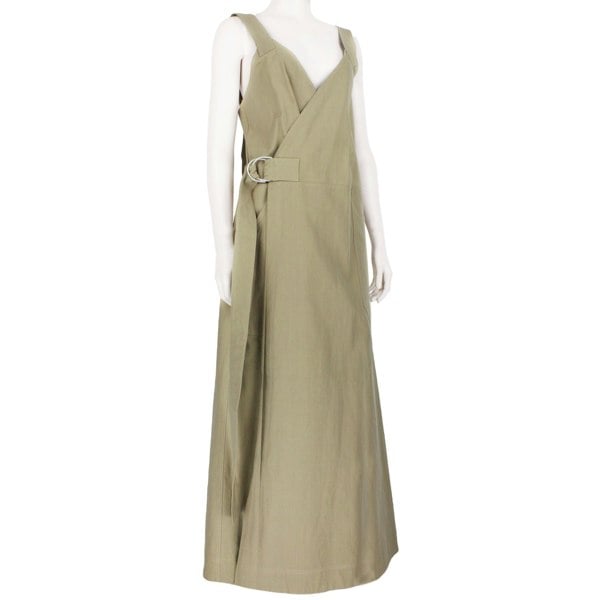 Raey long day dress in a luxurious black twill cotton