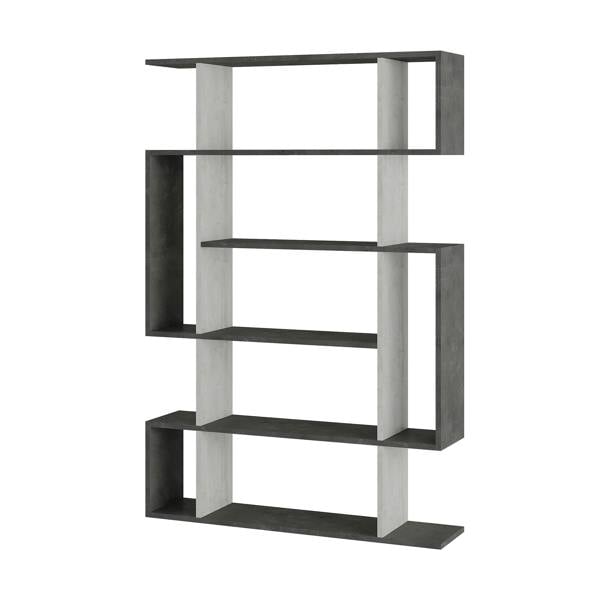 Decortie Mito Modern Freestanding & Wall Mounted Bookcase Sonoma 5-Tier Display Unit Tall for Home & Office 161cm