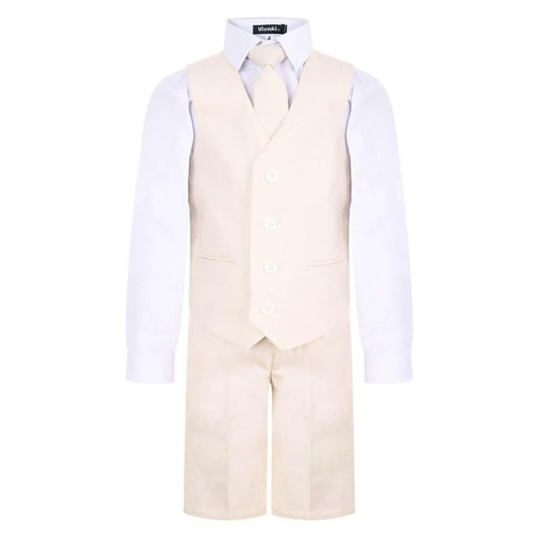 Ivory Cream Linen Theo Suit