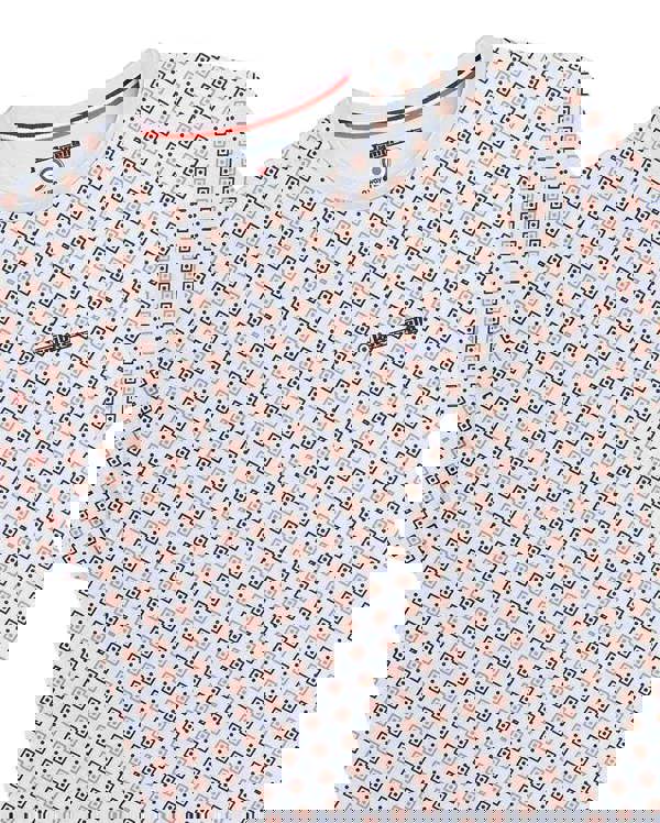 Lambretta Mens All Over Geometric Smart Classic Retro T-Shirt