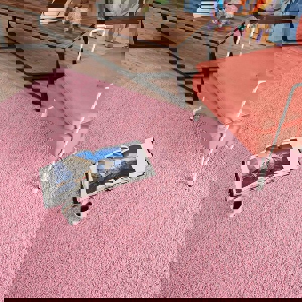 Shaggy Pink Colour Rug durable and soft, high quality