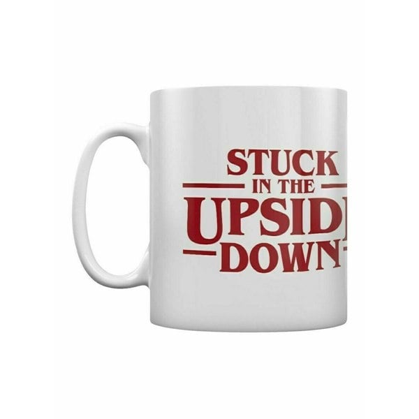 Stranger Things Stuck In The Upside Down Mug - White/Burgundy