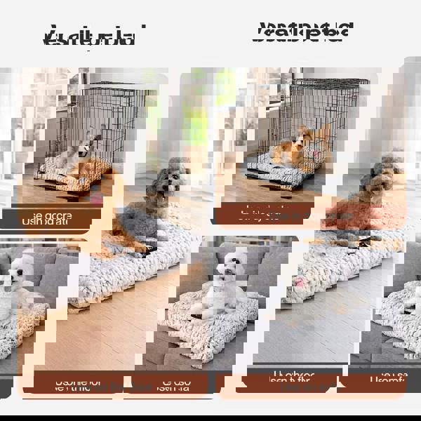 Skylos Pet Bed Luxury Dog Crate Cushion Mattress Plush Soft for Puppy Small Dogs